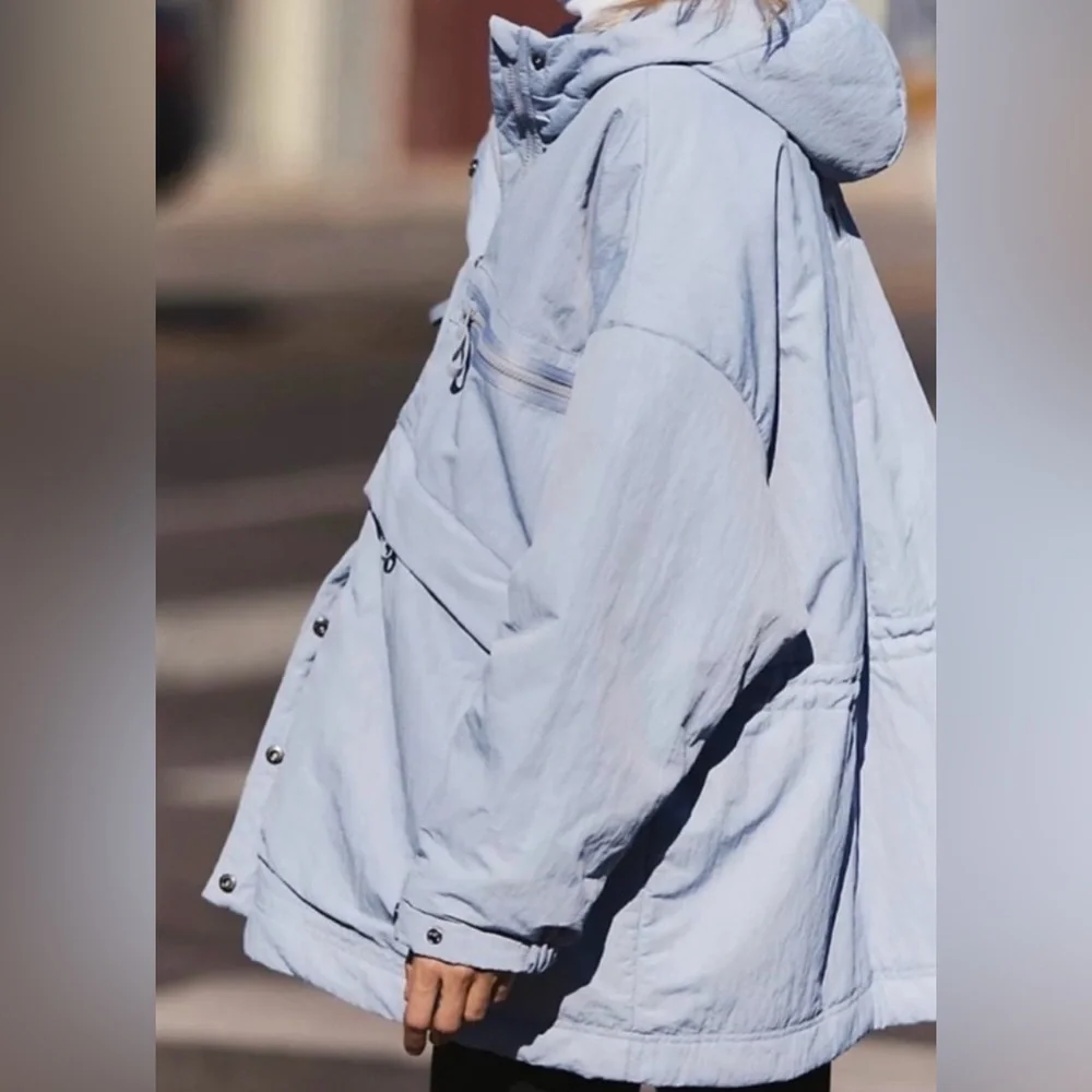 New! Free People Billie Boxy Insulated Lightweight Puffer Coat M/L - Picture 3 of 9